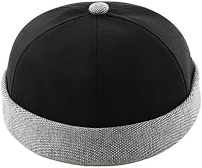GEHIKIM Unisex Brimless Cap Ayarlanabilir Moda Kafatası Şapka Denizci Şapkası