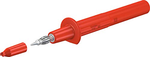 Multi-Contact 66.9112-22 Staubli Elektrik Konnektörleri Güvenlik Test Probu, 4 mm, Kırmızı (5'li Paket)