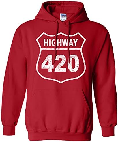 zerogravitee Highway 420 Yetişkin Kapüşonlu Sweatshirt
