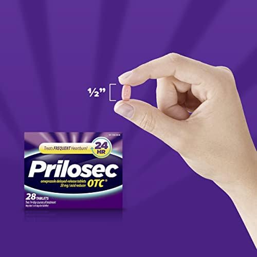 Prilosec OTC Sık Mide Ekşimesi İlacı ve Asit Düşürücü Tabletler, 28 Sayım