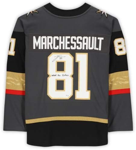 Jonathan Marchessault Vegas Altın Şövalyeleri, Kaleyi Savun!Yazıt - 17 İmzalı NHL Formalarının Sınırlı Sayıda 17.