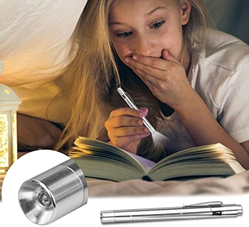 Pinklove şarj edilebilir Led kalem ışık el feneri Alüminyum Alaşım IP67 su geçirmez ile Cep Klip 4-Zumlanabilir,kaymakam cep